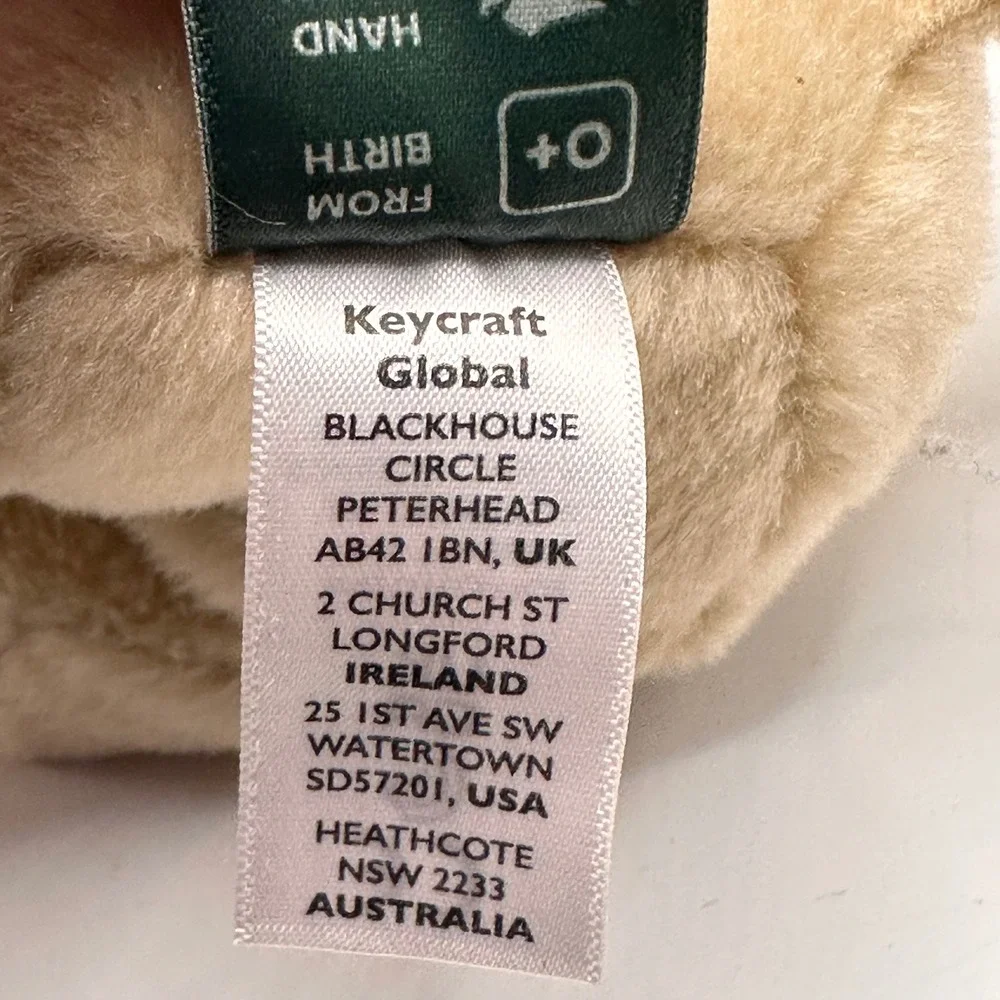 NWT Living Nature Naturli Pug Plush Stuffed Animal Eco Friendly Fawn Dog AN439